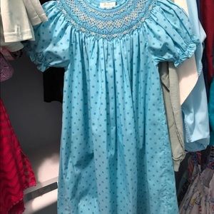 Rosalina smocked blue dress size 5